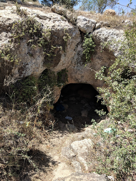 A cave in Israel