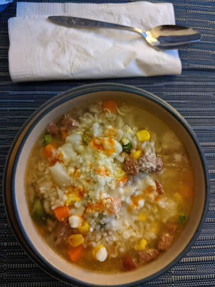 There is noting like a warm bowl of hot dog soup to make you feel better on a cold winter day.