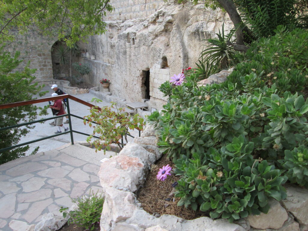 The Garden Tomb in Jerusalem where Jesus laid and the Resurrection took place.