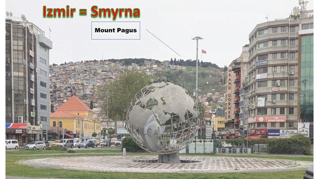 The city of Smyrna is now called Izmir, a large port city in Asia Minor.