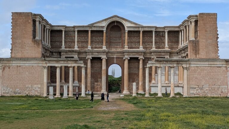 The Gymnasium at Sardis Archaeological site in Turkey, Asia Minor.
